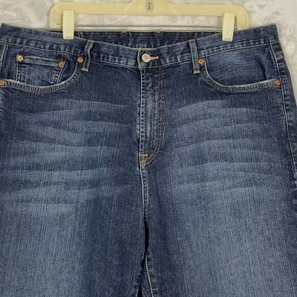 Lucky Brand Dungarees Gene Montesano Jeans Mens 38x33 Blue Denim Bootcut Cotton - Picture 2 of 8